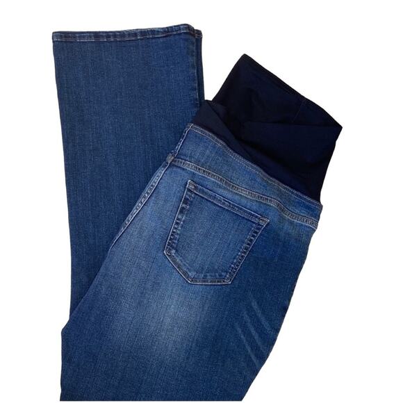 Isabel Maternity 18 Denim Jeans Plus Size Stretch Skinny Bootcut 34R Comfort - Picture 4 of 13
